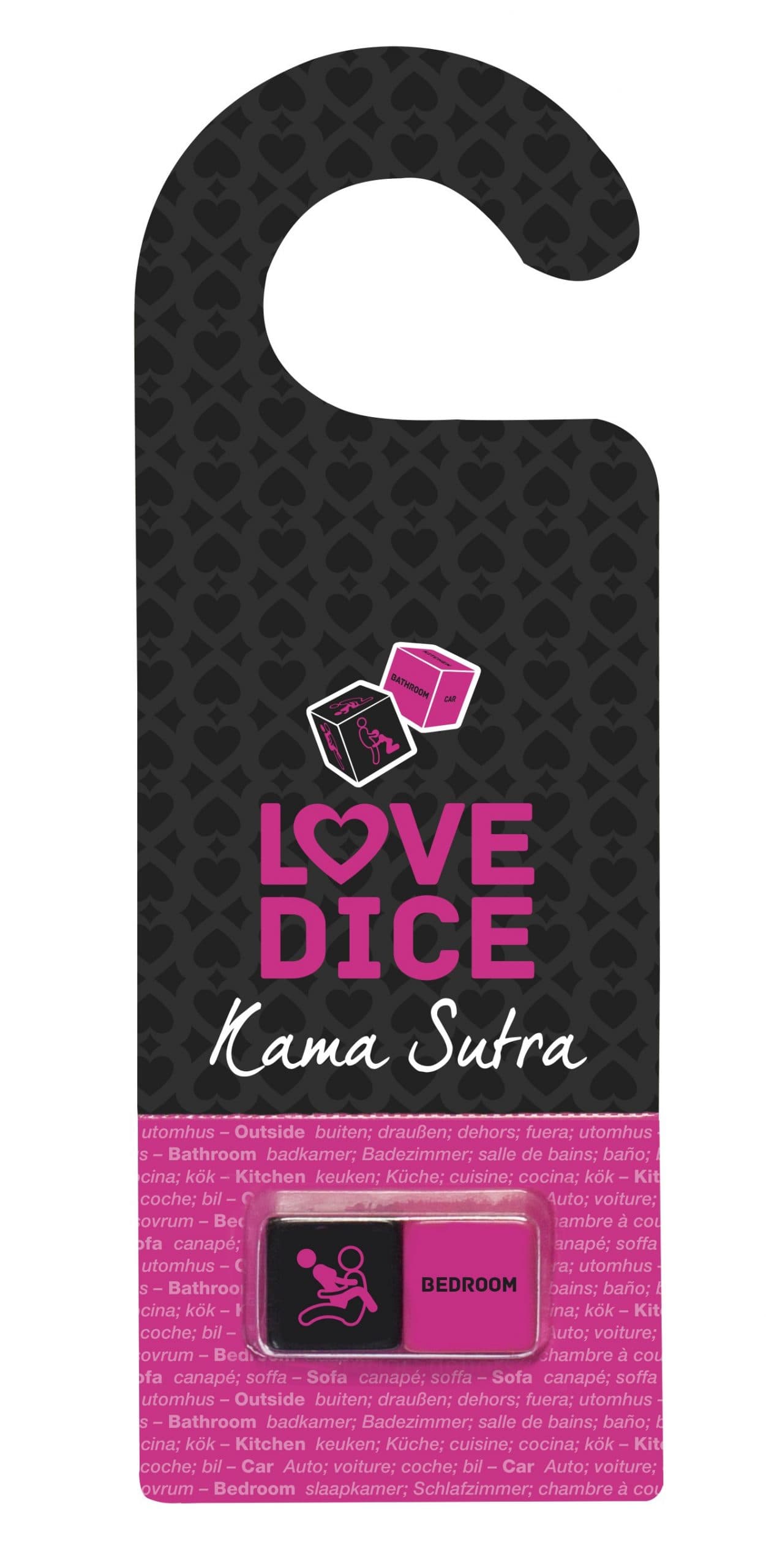 Dés Love Dice Kamasutra – Noir et Rose — vue 1