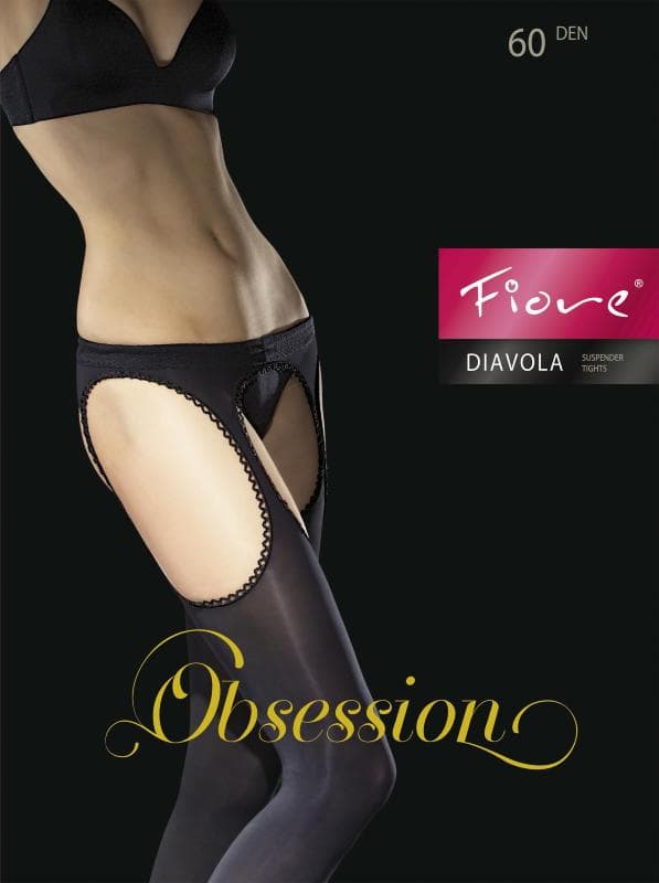 Diavola Bas jarretelles 60 DEN – Noir