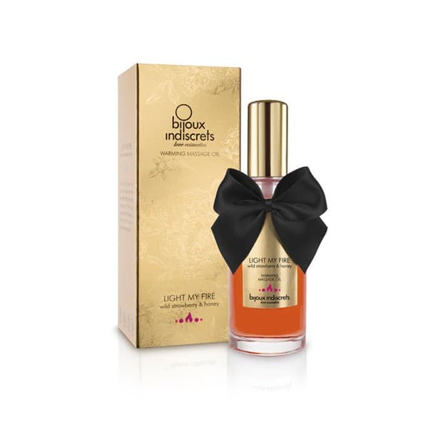 Huile de massage embrassable chauffante – Fraise sauvage — vue 1