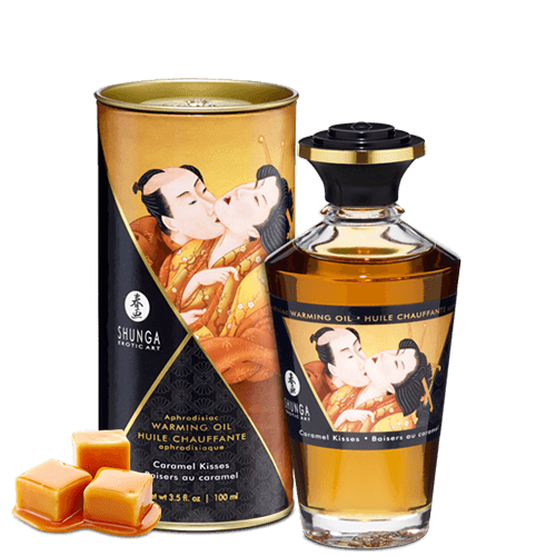 Huile chauffante aphrodisiaque – Baisers caramel