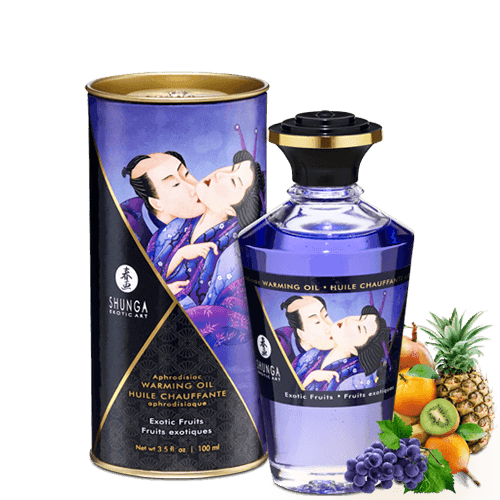 Huile chauffante aphrodisiaque – Fruits exotiques 100ml