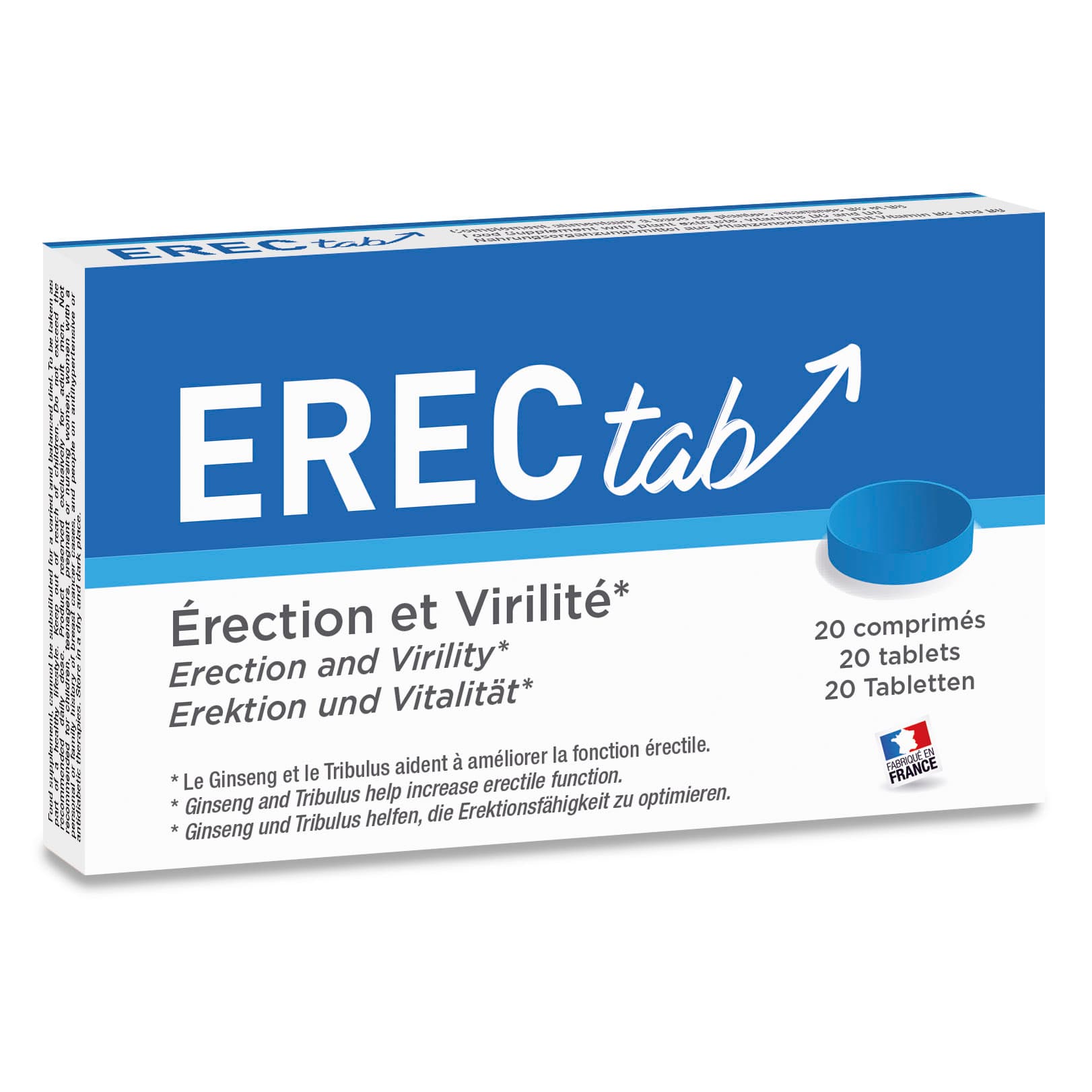 ErecTab Homme - 20 comprimés — vue 1