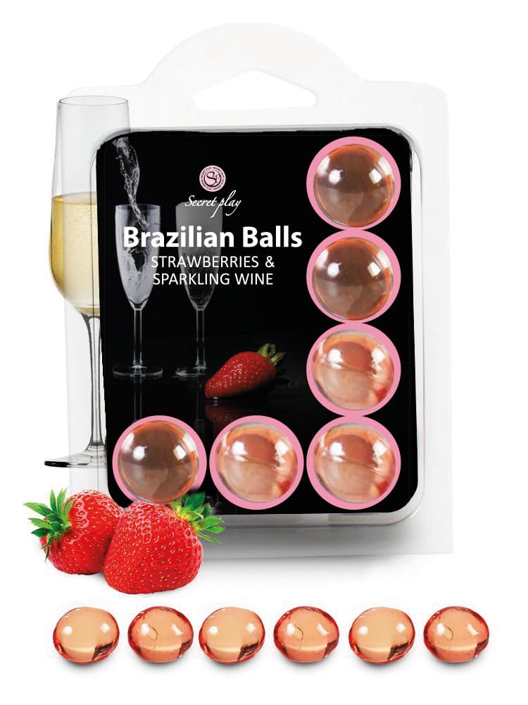 6 Brazilian Balls « Fraise et Champagne » 3386-2
