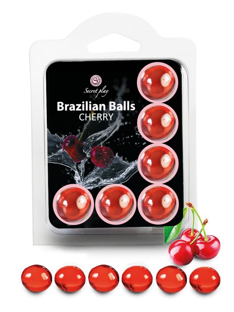 6 Brazilian Balls « Cerise » 3386-6