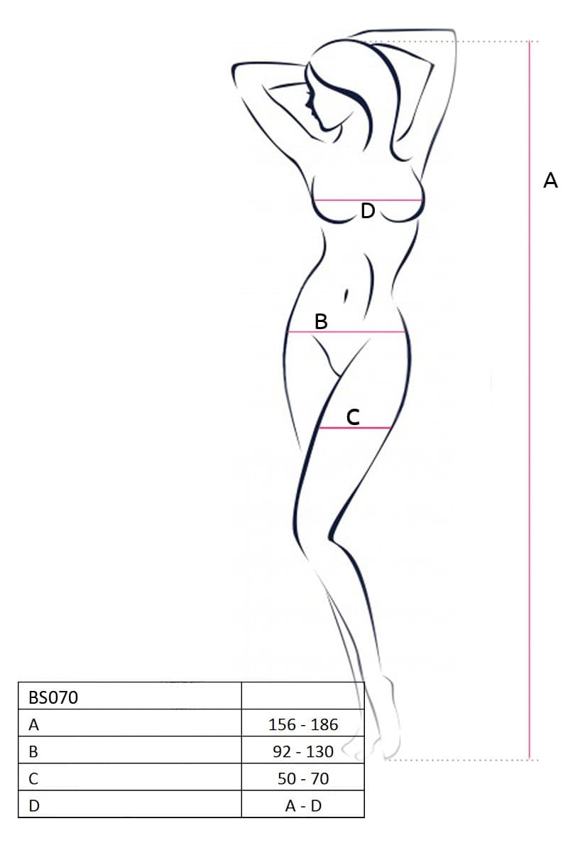 BS070B Bodystocking – Noir
