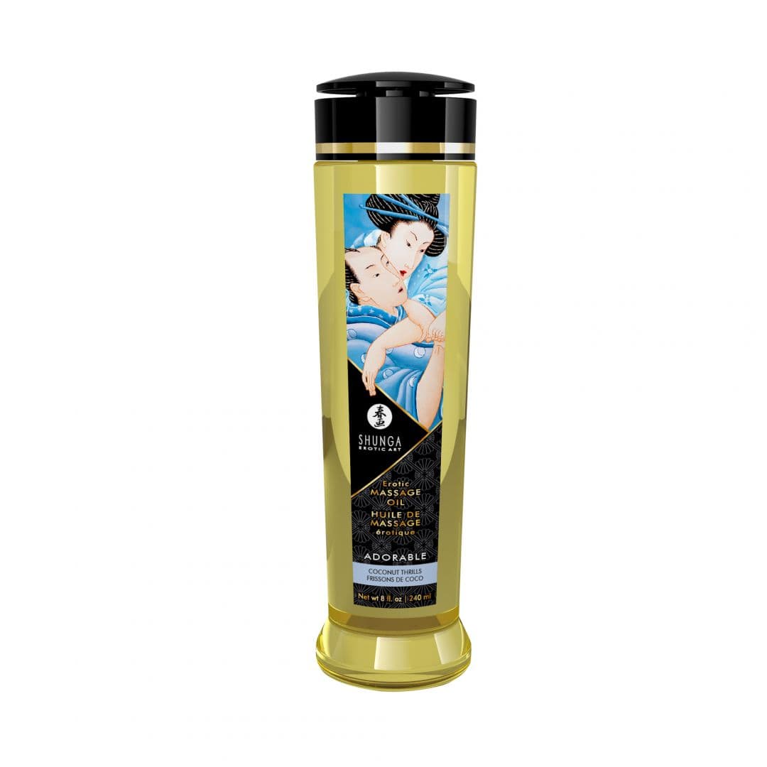 Huile de massage érotique – Adorable – Frissons de coco – 240 ml — vue 1