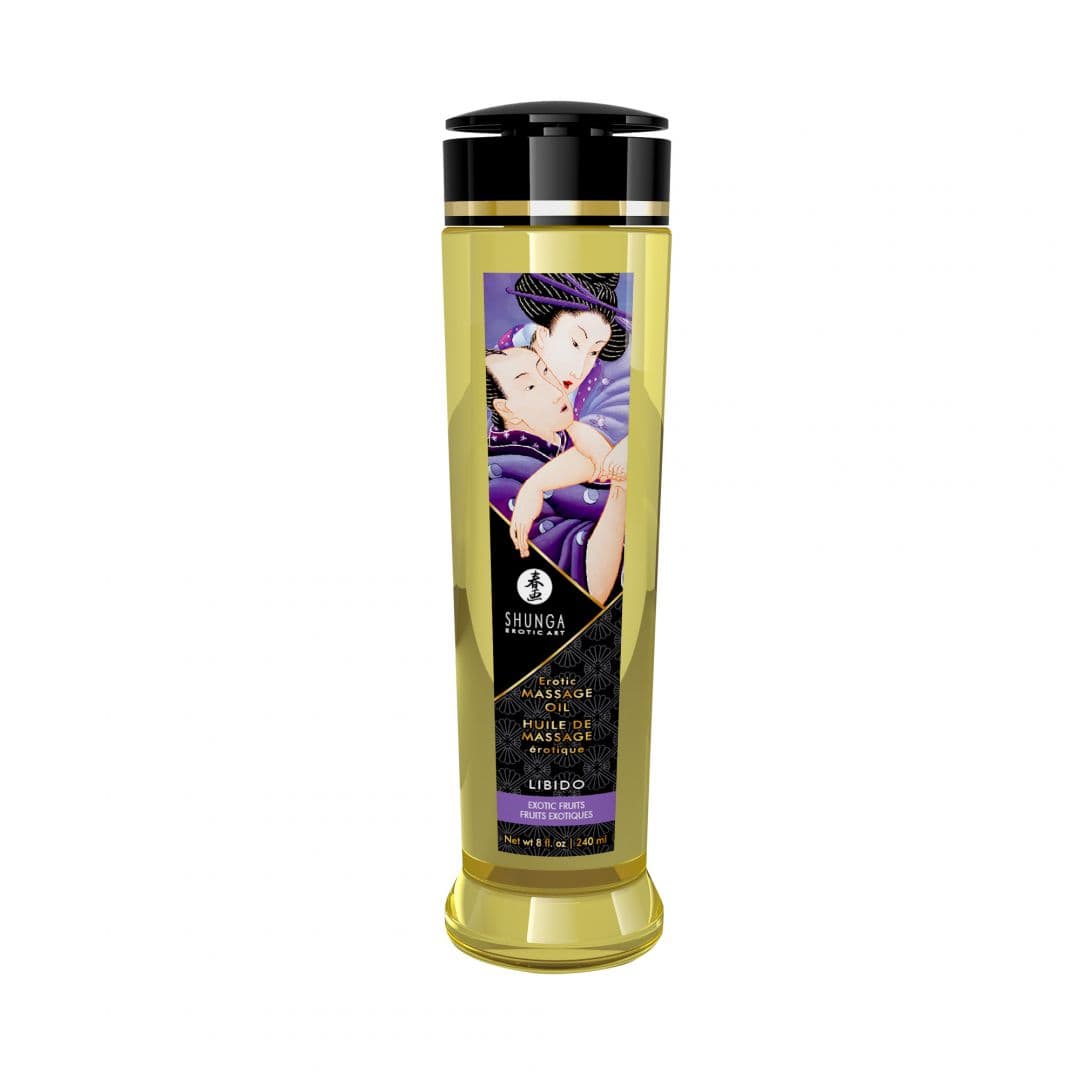 Huile de massage érotique – Libido – Fruits exotiques – 240 ml