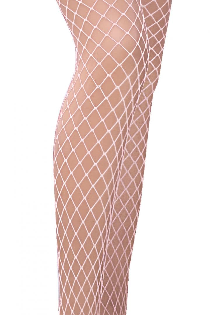 TI019 Collants Résille – Blanc