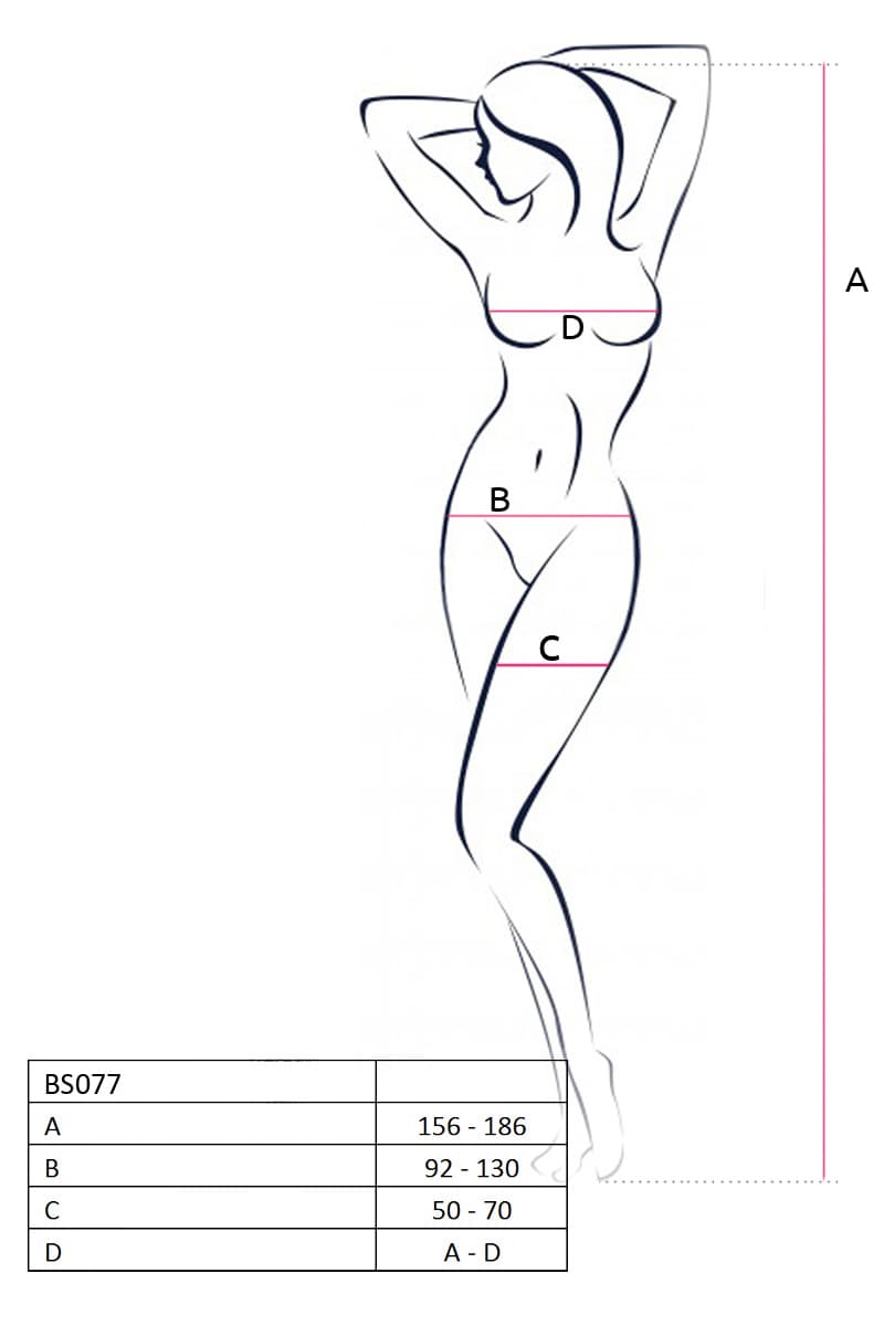 BS077B Bodystocking – Noir