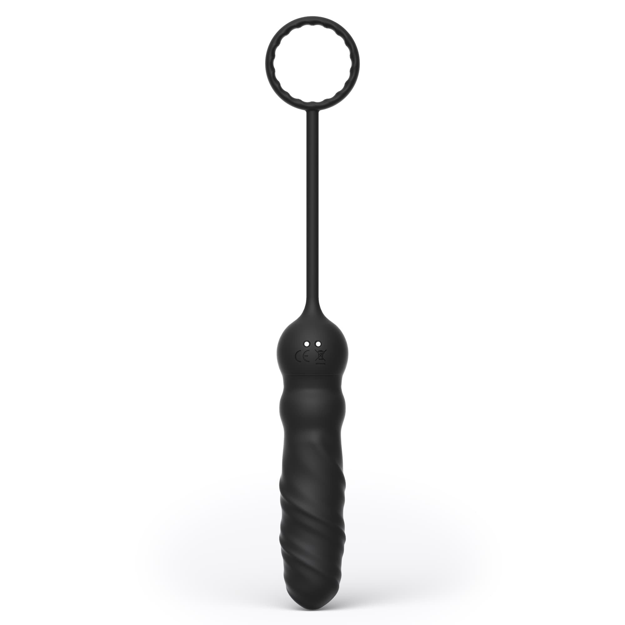 Plug anal et cockring Deep Seeker – Noir