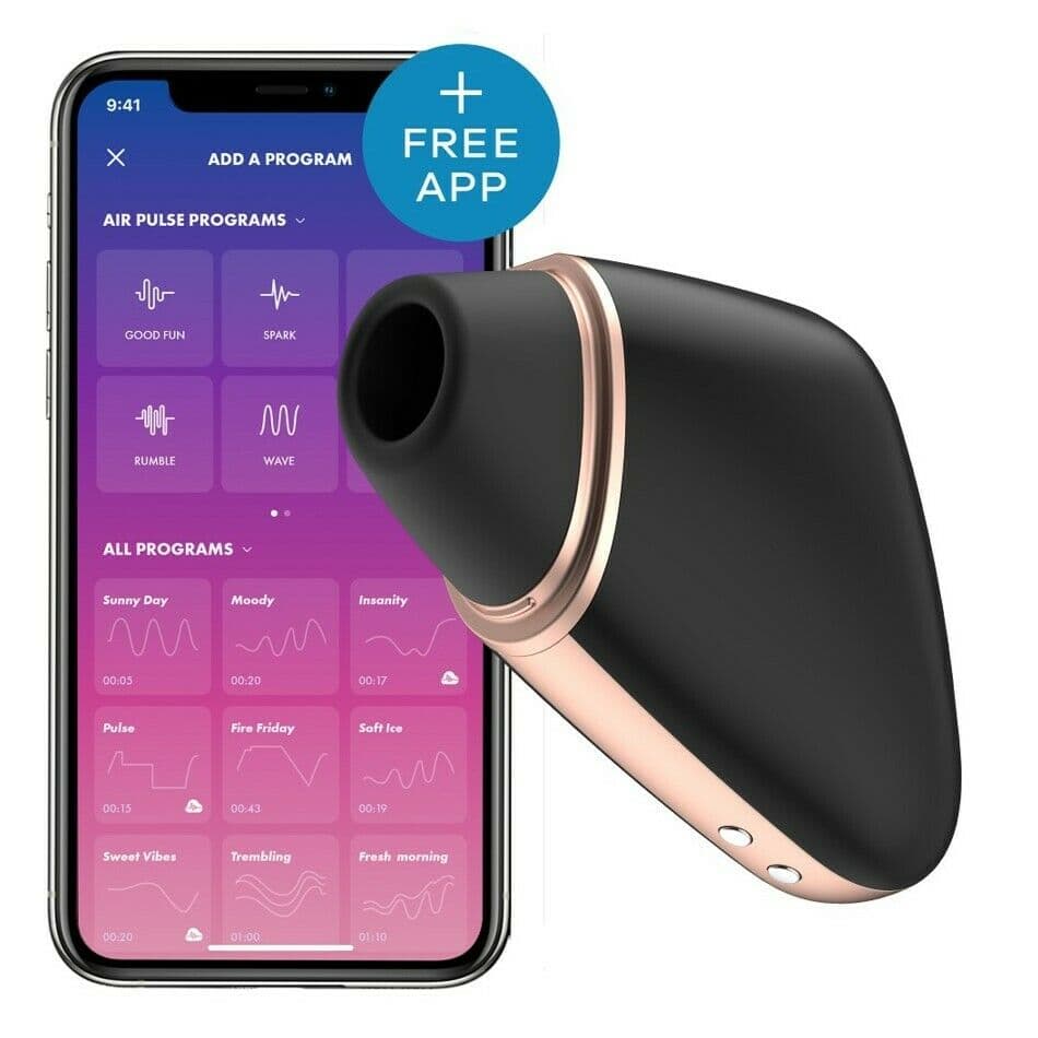 Stimulateur connecté Satisfyer Love Triangle – Noir et Or