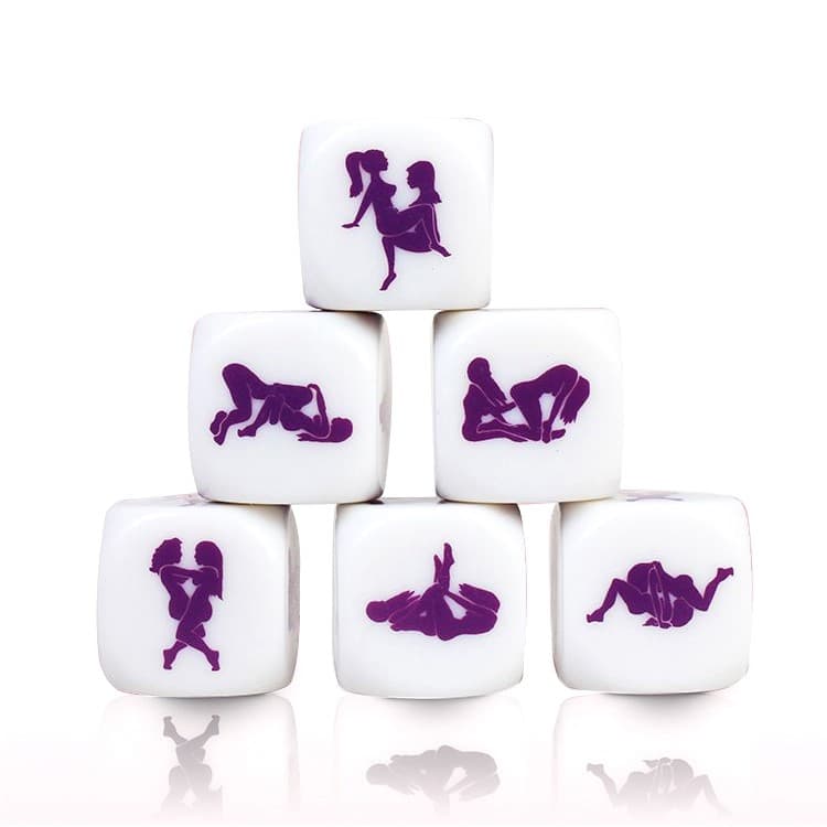 Dé Kamasutra Lesbien – Blanc et violet — vue 1