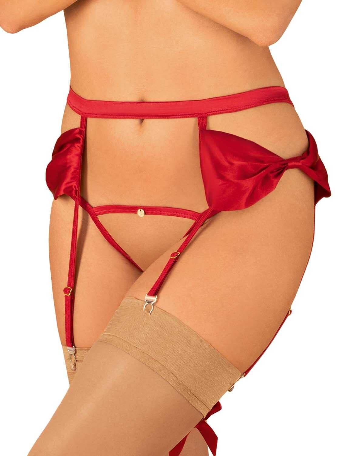 Rubinesa Porte-jarretelles – Rouge