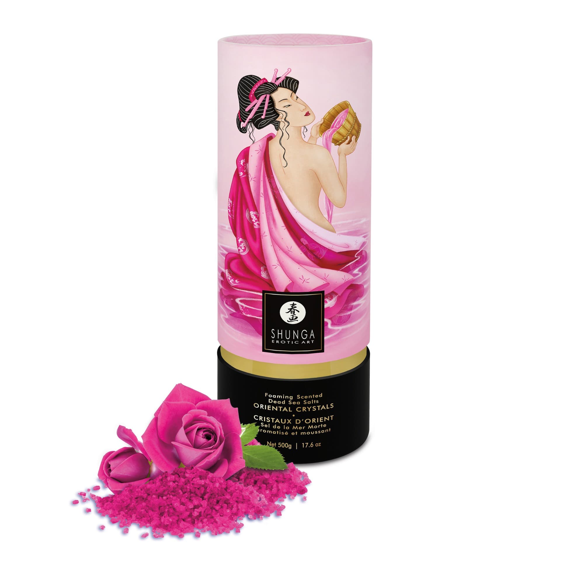 Sel de bain moussant – Cristaux d’orient – Aphrodisia rose