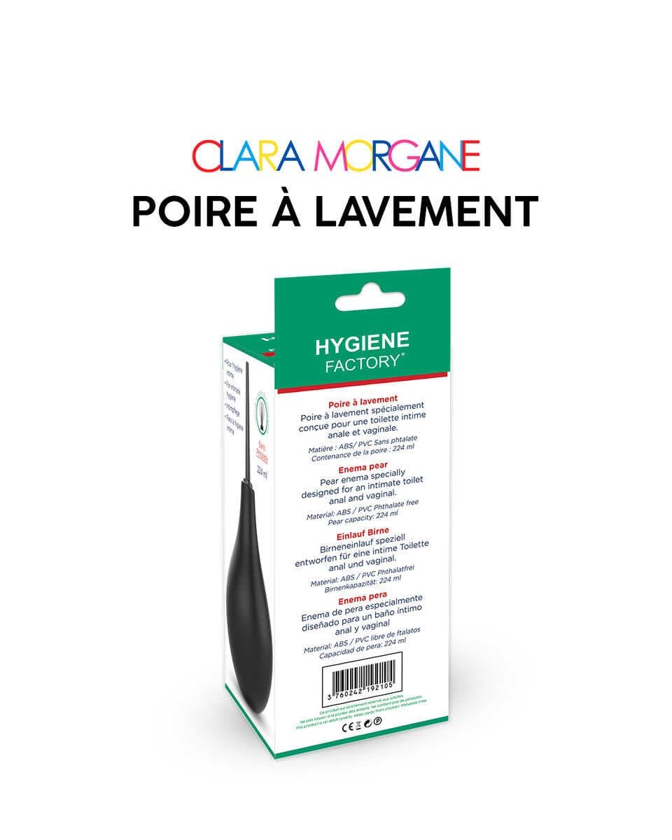 Poire à lavement Clara Morgane – Noir