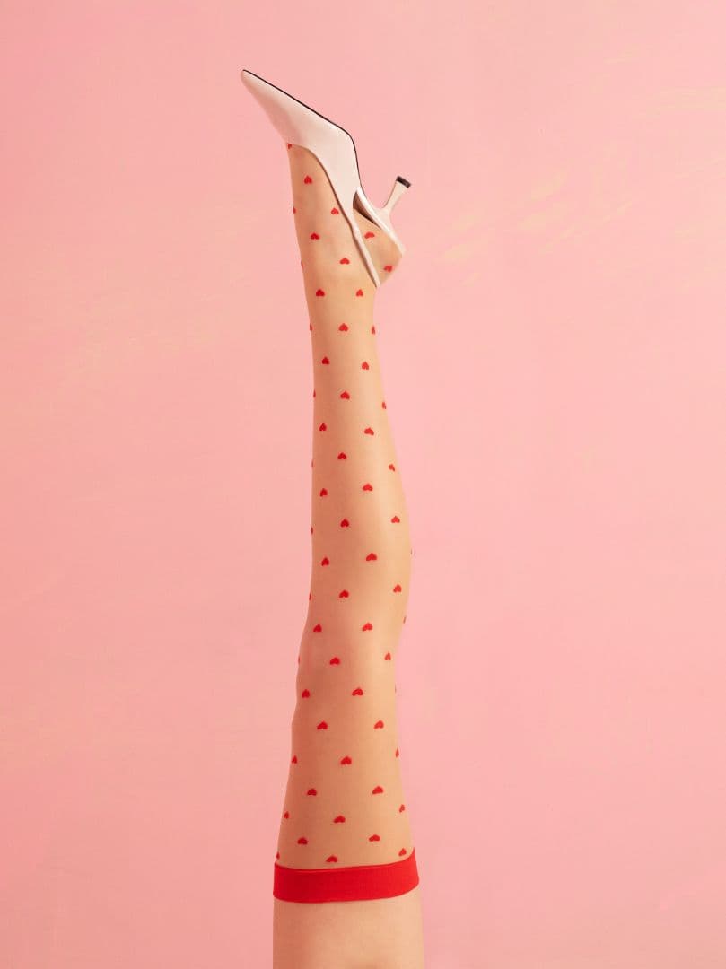 Love booster Bas 15 DEN – Rouge et poudre