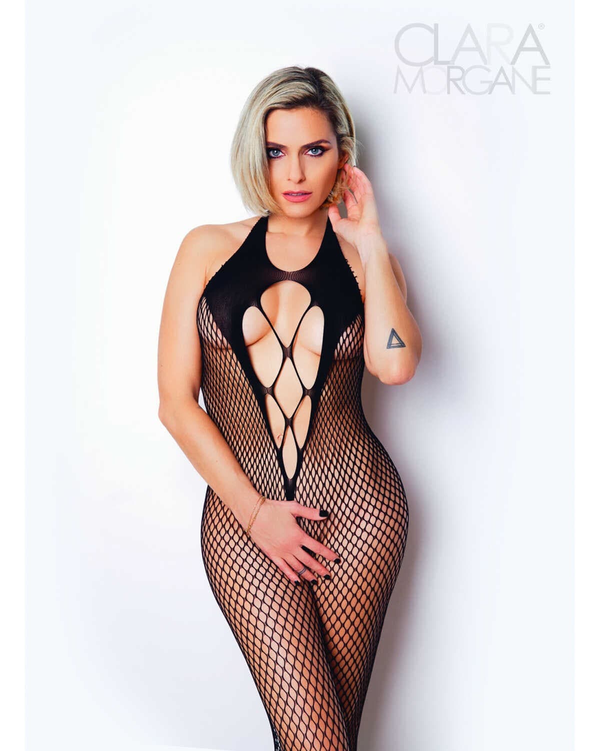 Le numéro 2 bodystocking Clara Morgane – Noir