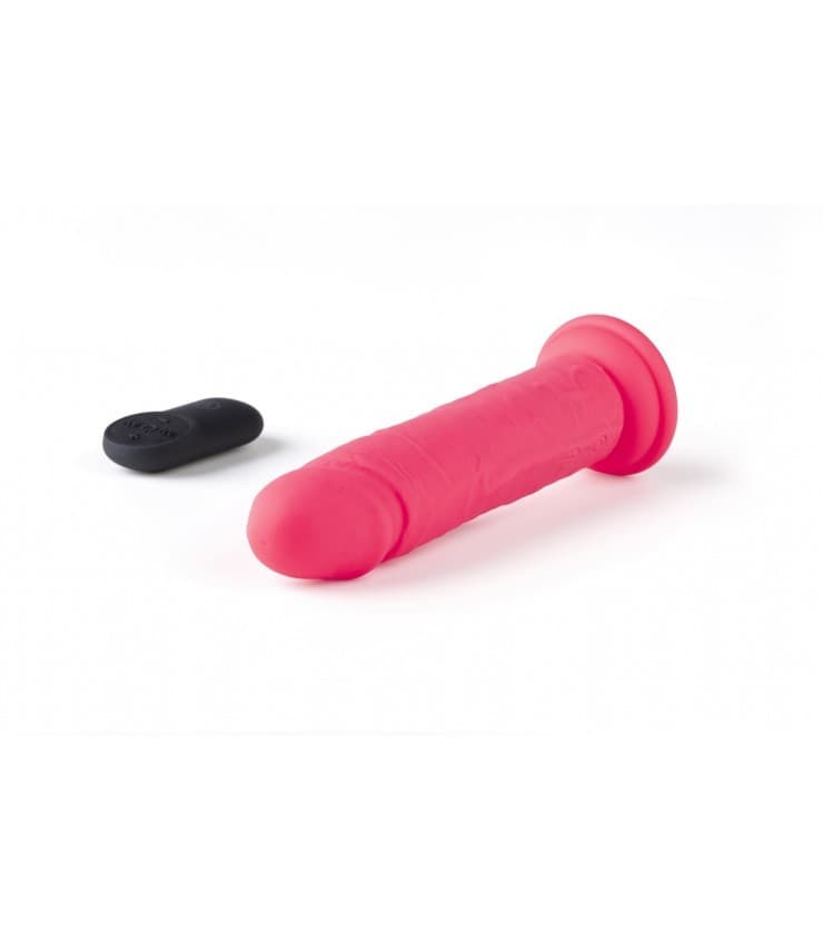 VIBROMASSEUR RÉALISTE "R15" FLESH 16.5CM AVEC TÉLÉCOMMANDE rose — vue 1