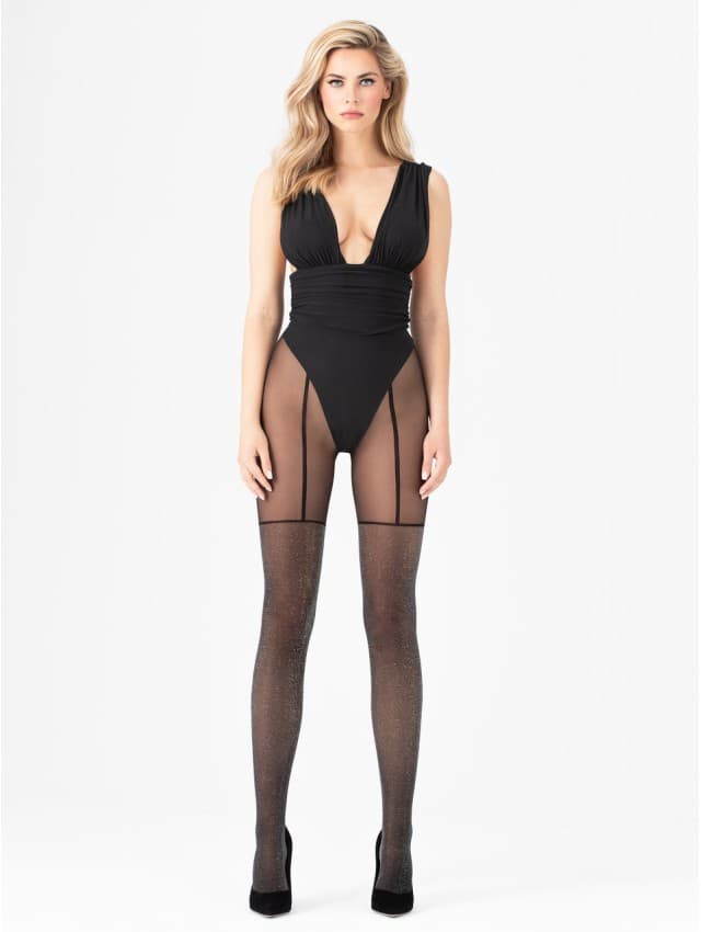 Stardust 40 den – noir paiellettes