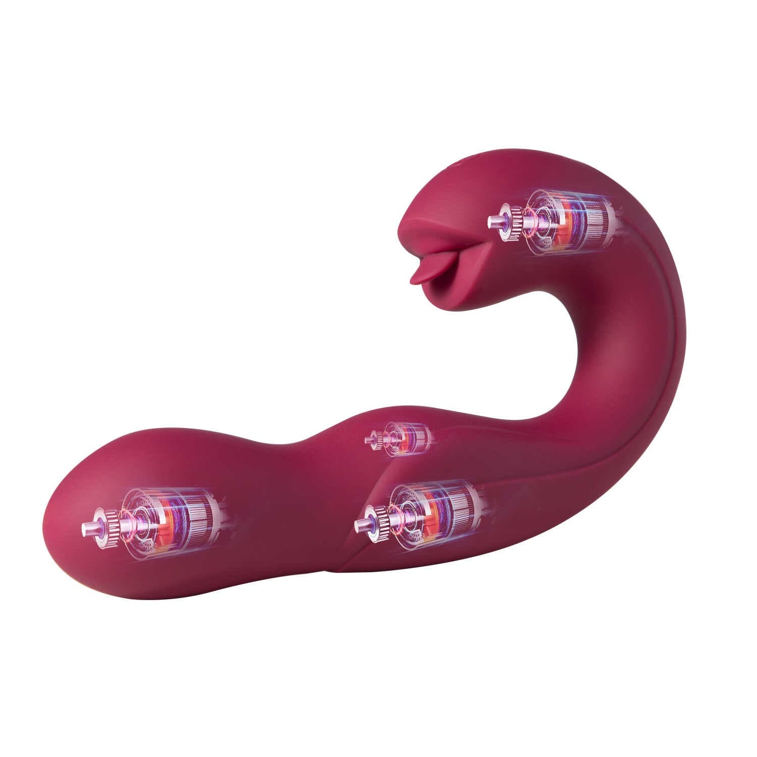 Joi Pro 2 Violet – Vibrateur – lécheur de clitoris rotatif à tête télécommandée pour le point G
