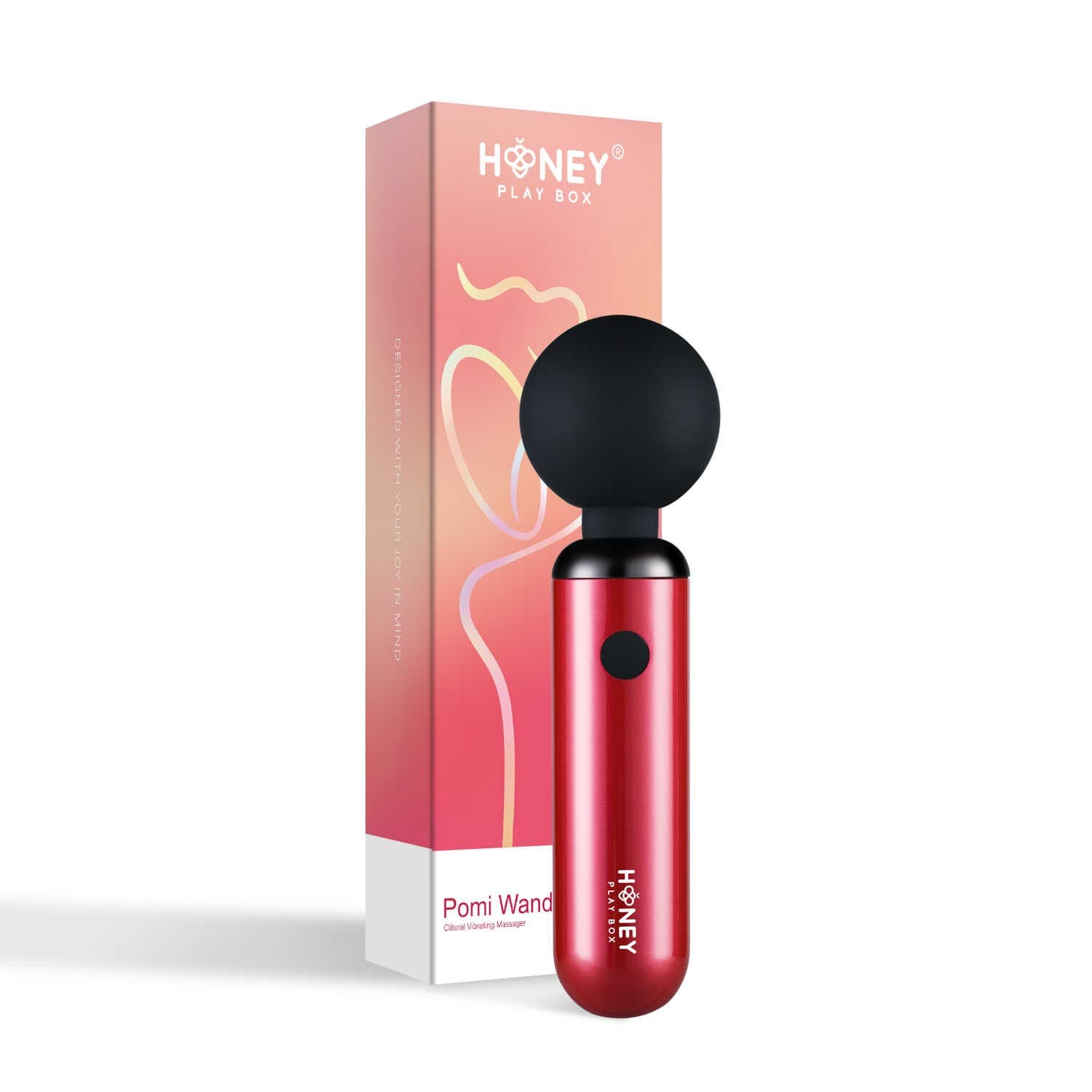 Pomi wand – Puissant mini vibromasseur – Rose et noir