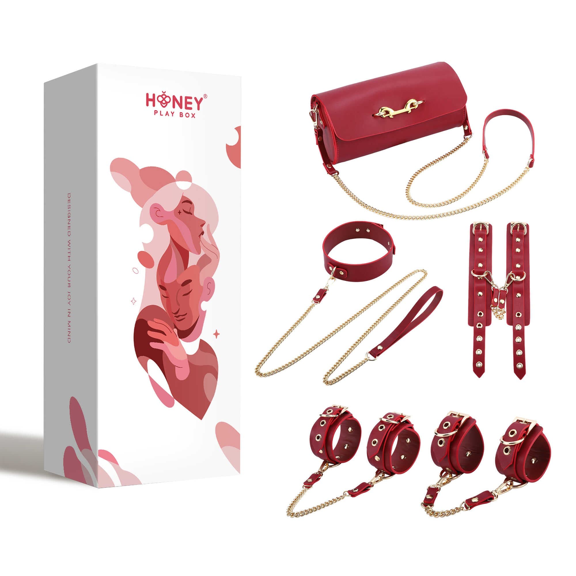 Federico – Kit de bondage en cuir véritable