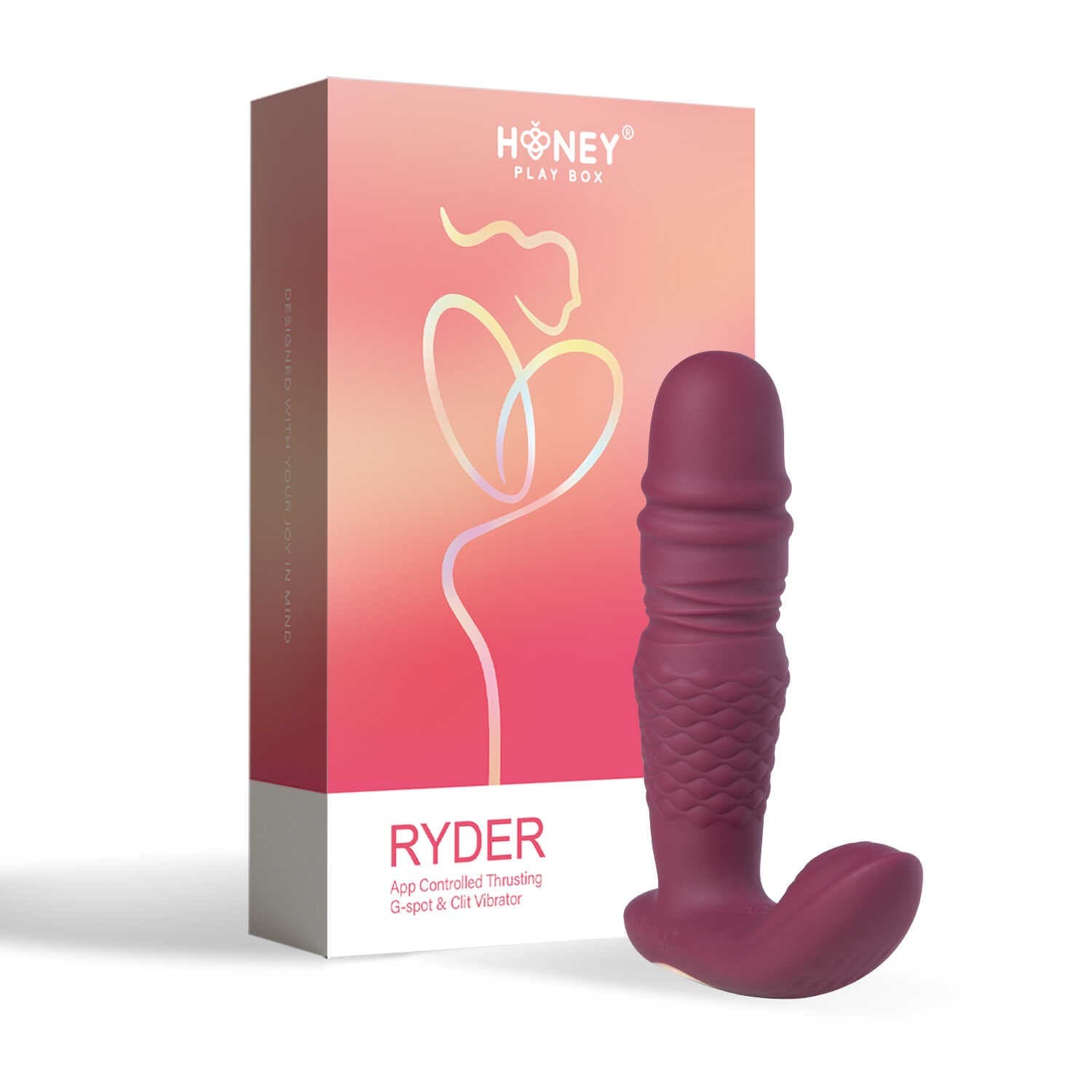 Ryder – Vibromasseur et va et vient double stimulation avec application — vue 1