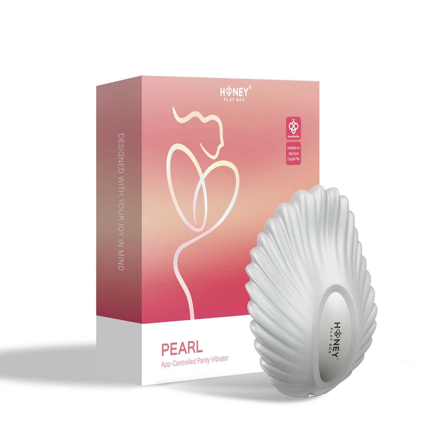 Pearl Blanc – Vibromasseur magnétique contrôlé par application — vue 1