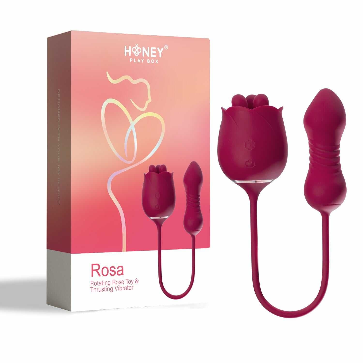 Rosa – Vibromasseur Rotatif – Va et Vient