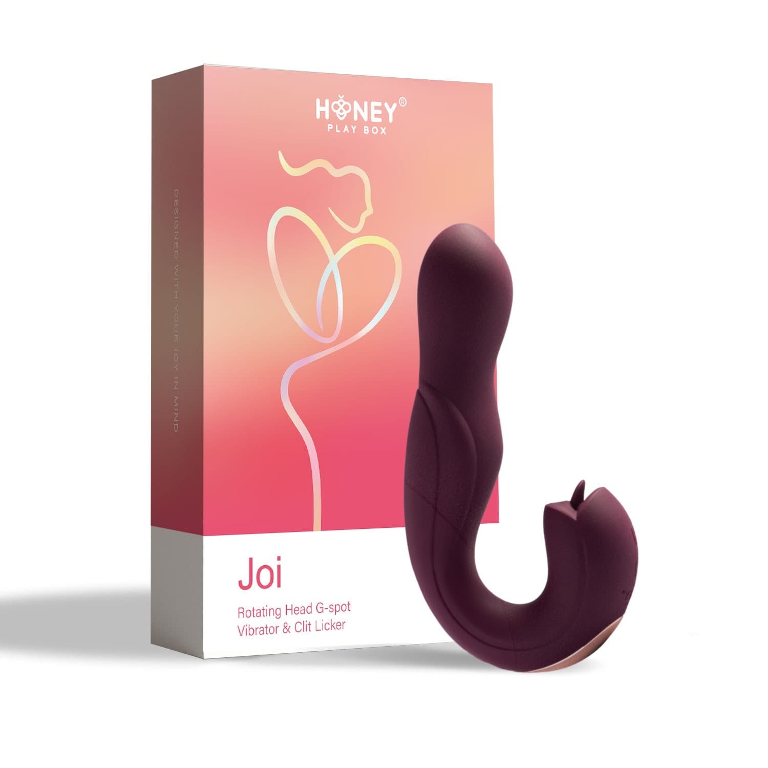 Joi – Vibromasseur tête rotative et stimulateur clitoridien – violet