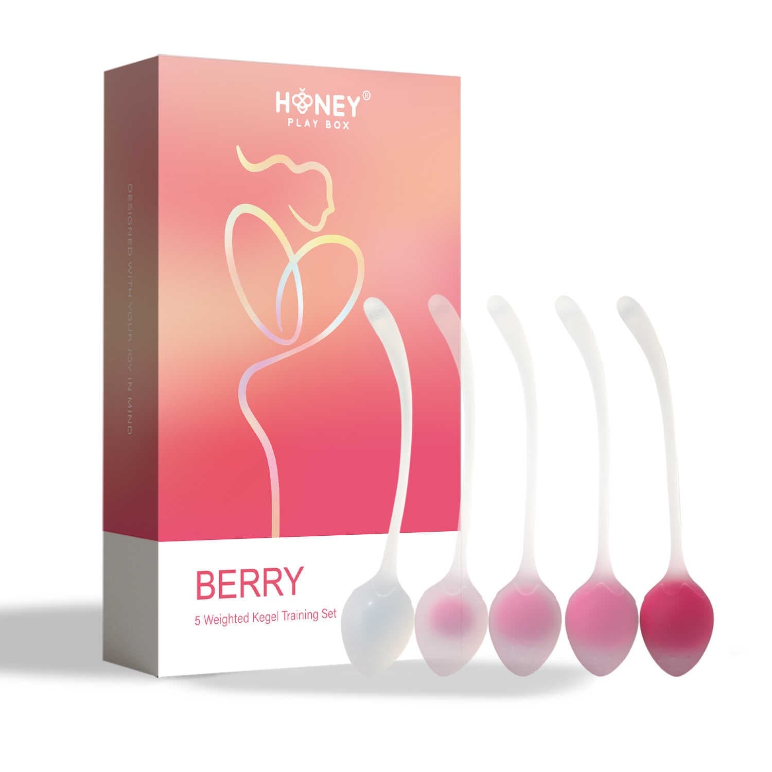 Berry – Set de 5 Boules de geisha – Rose