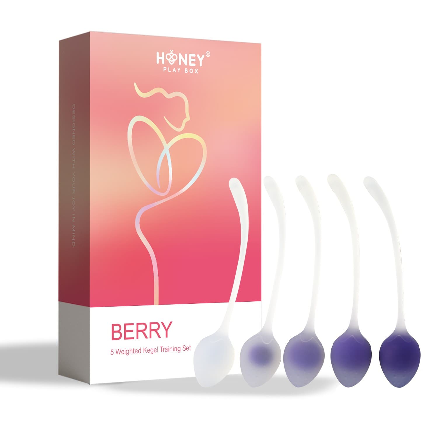 Berry – Set de 5 Boules de geisha – Prurple