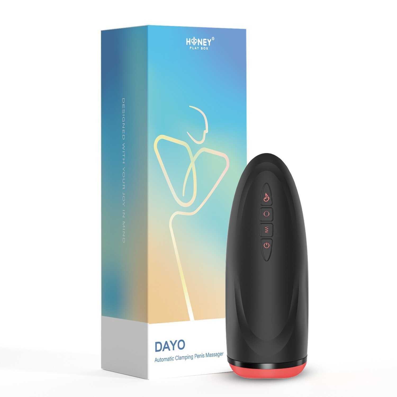 Dayo – Masturbateur automatique, vibrant et chauffant – Noir