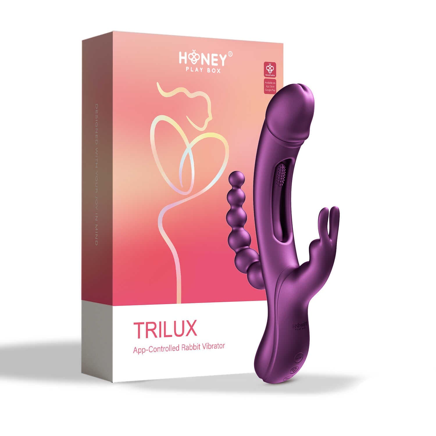 Trilux Rabbit 4 en 1 controlé par application – Violet