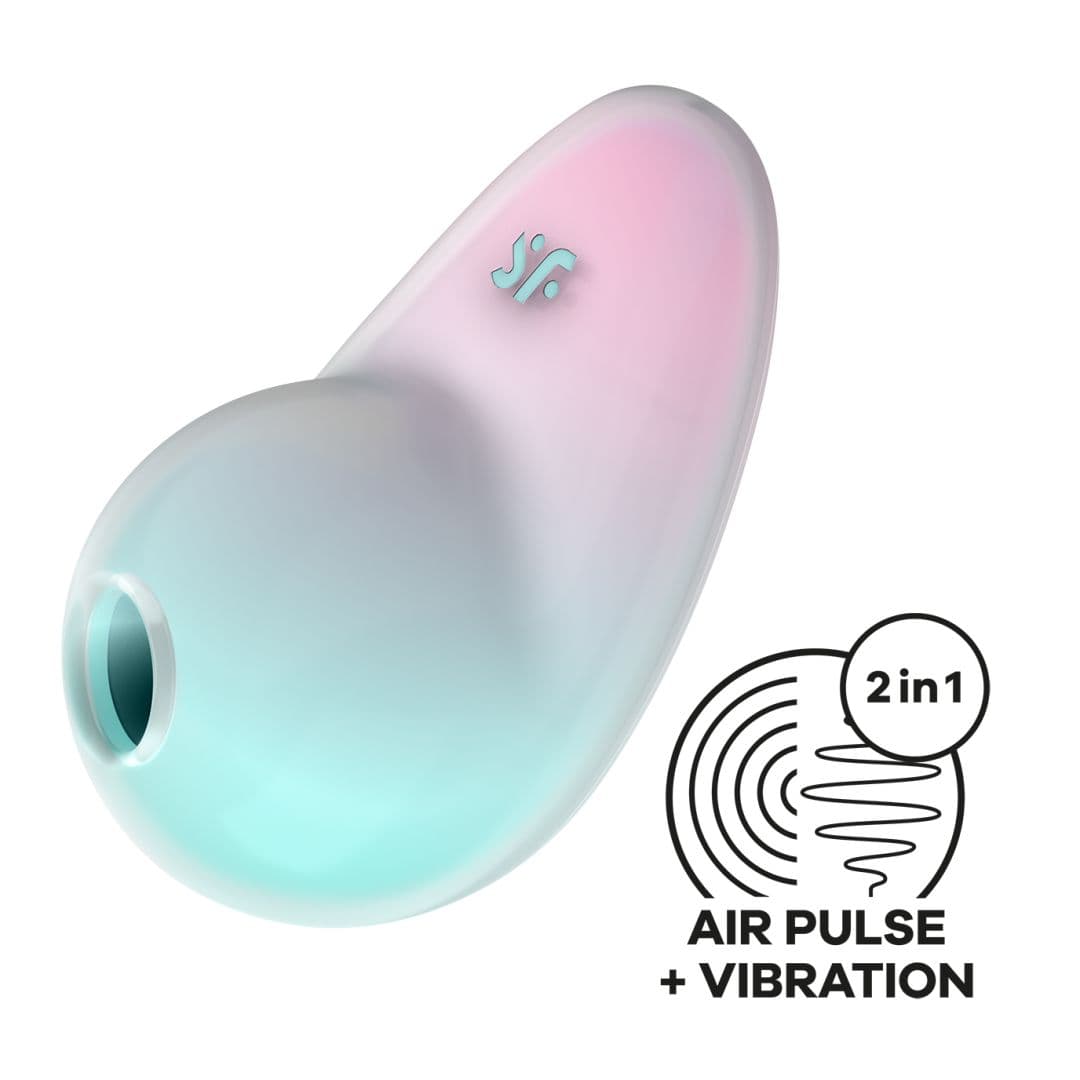 Pixie Dust vibromasseur ‡ ondes de pression – Vert et rose