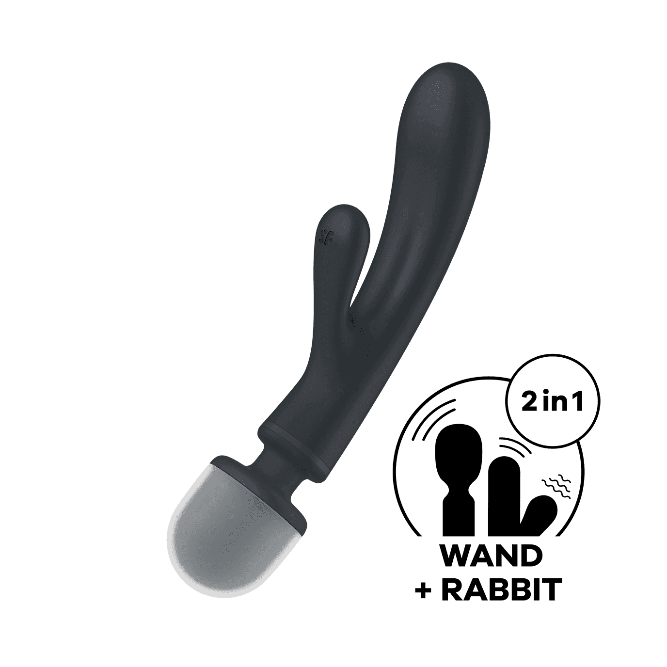 Triple lover Rabbit et Wand Satisfyer – Noir
