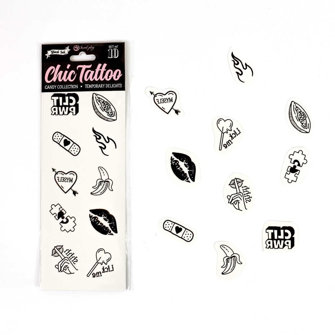 Candy collection – Tatouages temporaires pack de 10