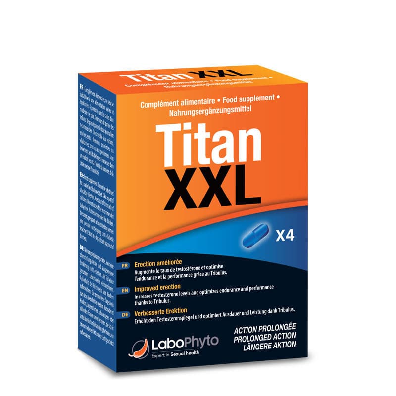 Titan XXL Homme – 4 comprimés