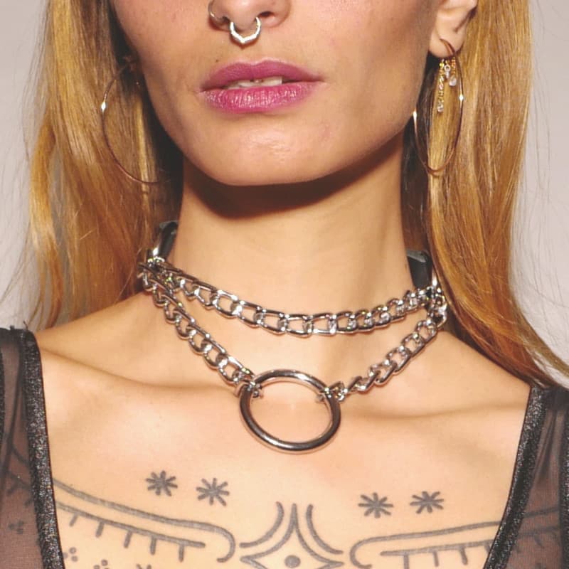Collier étrangleur Silver — vue 1