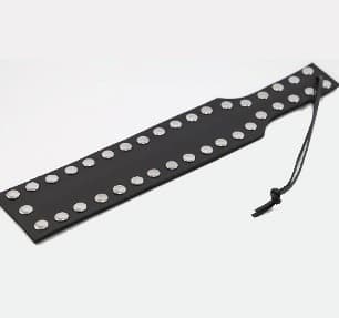 Paddle en Cuir Clous Noir — vue 1