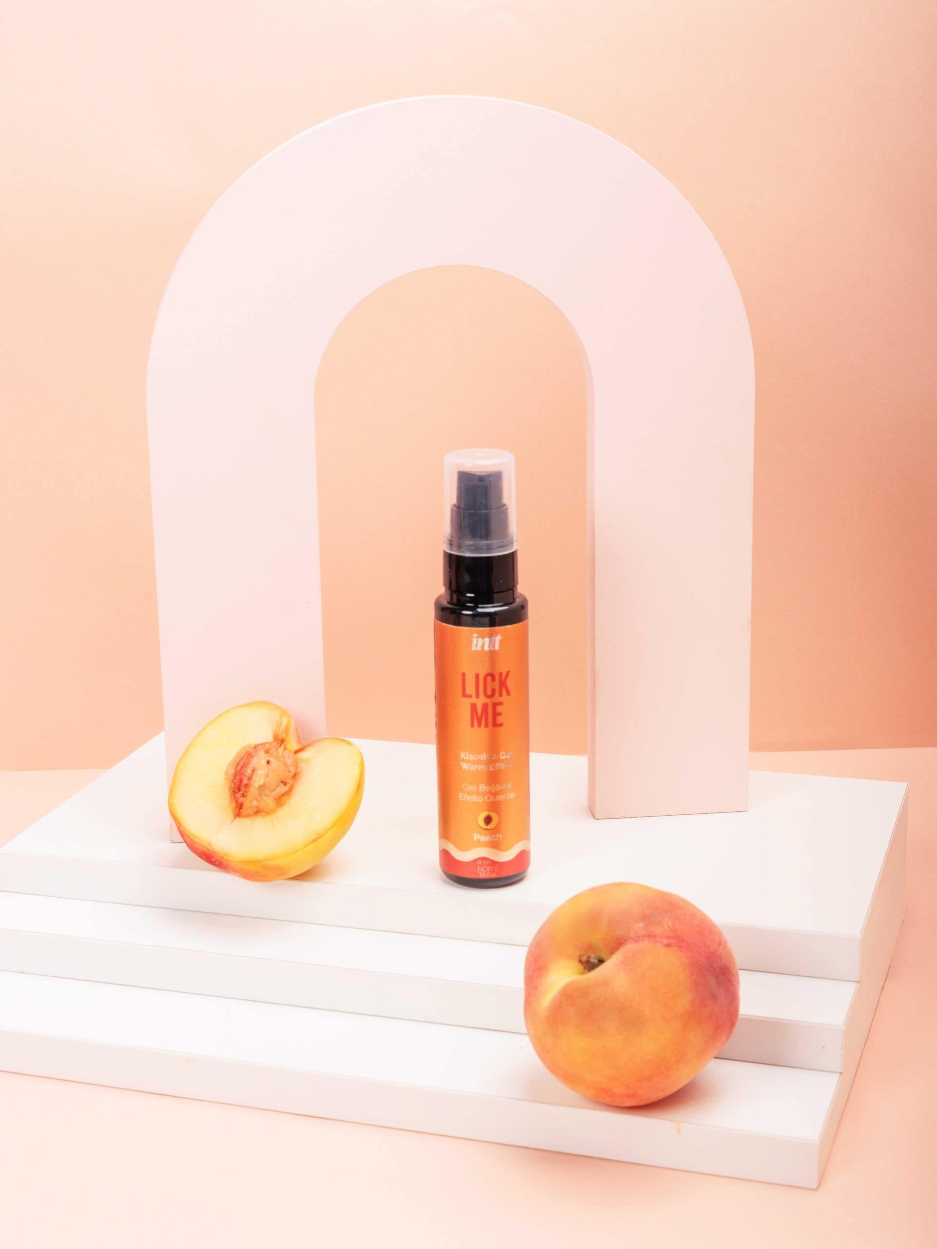 Lick me Pêche – Gel chauffant et embrassable