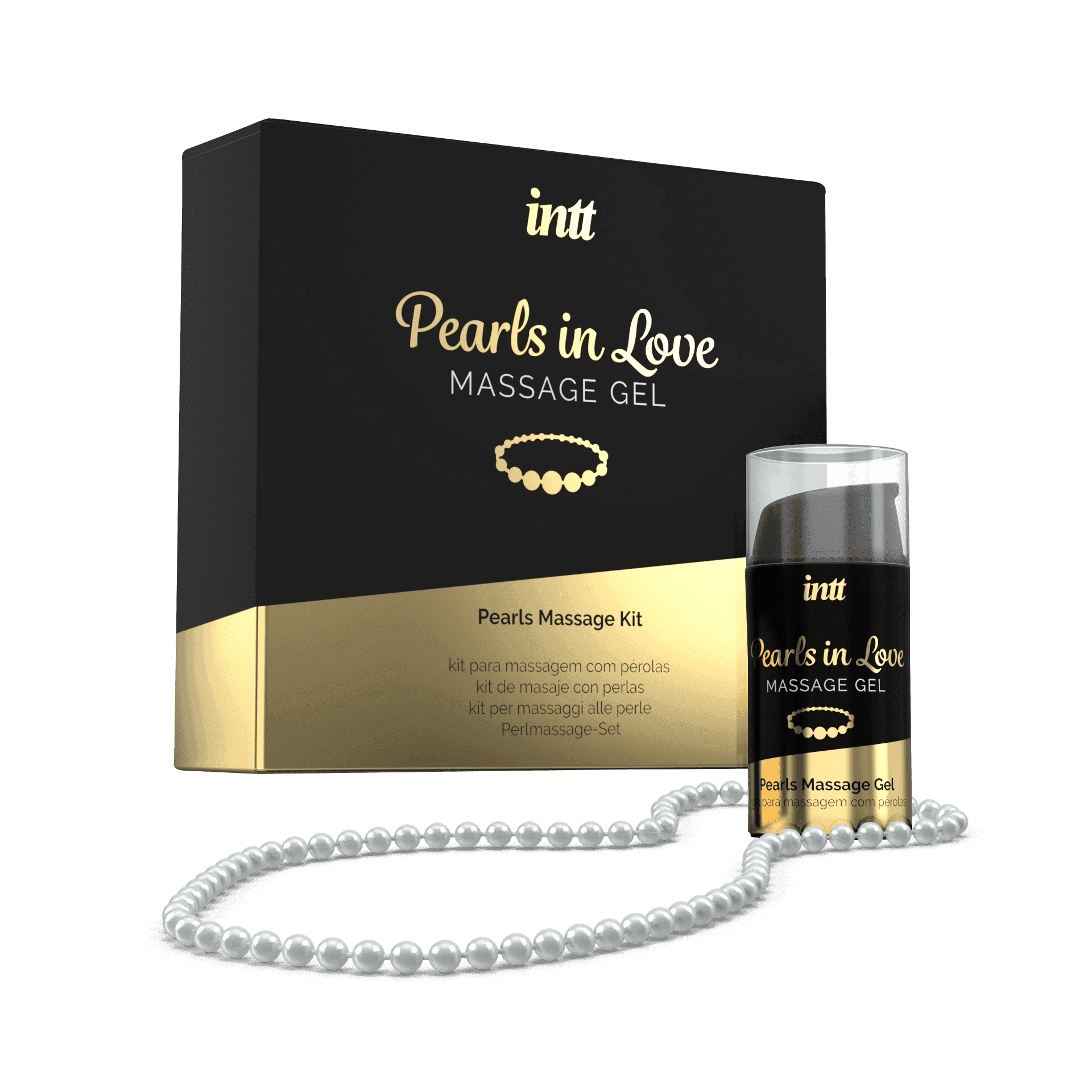 Pearls in love – Kit de massage avec collier de perles