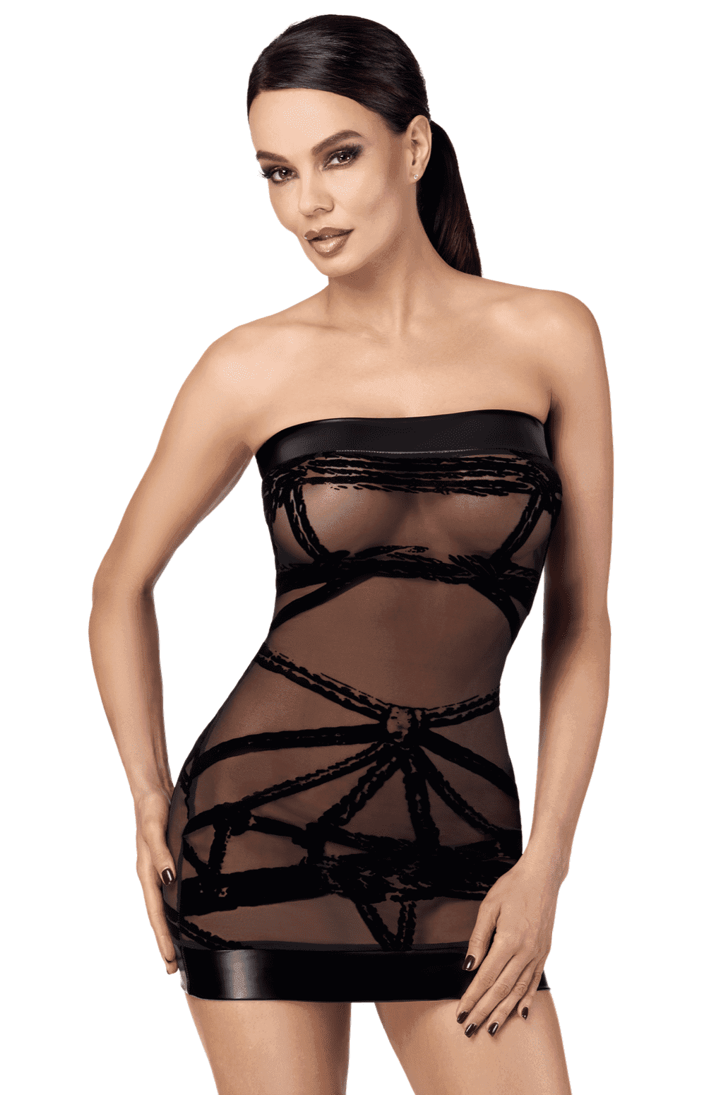 Bondesque Mini robe épaule dénudée