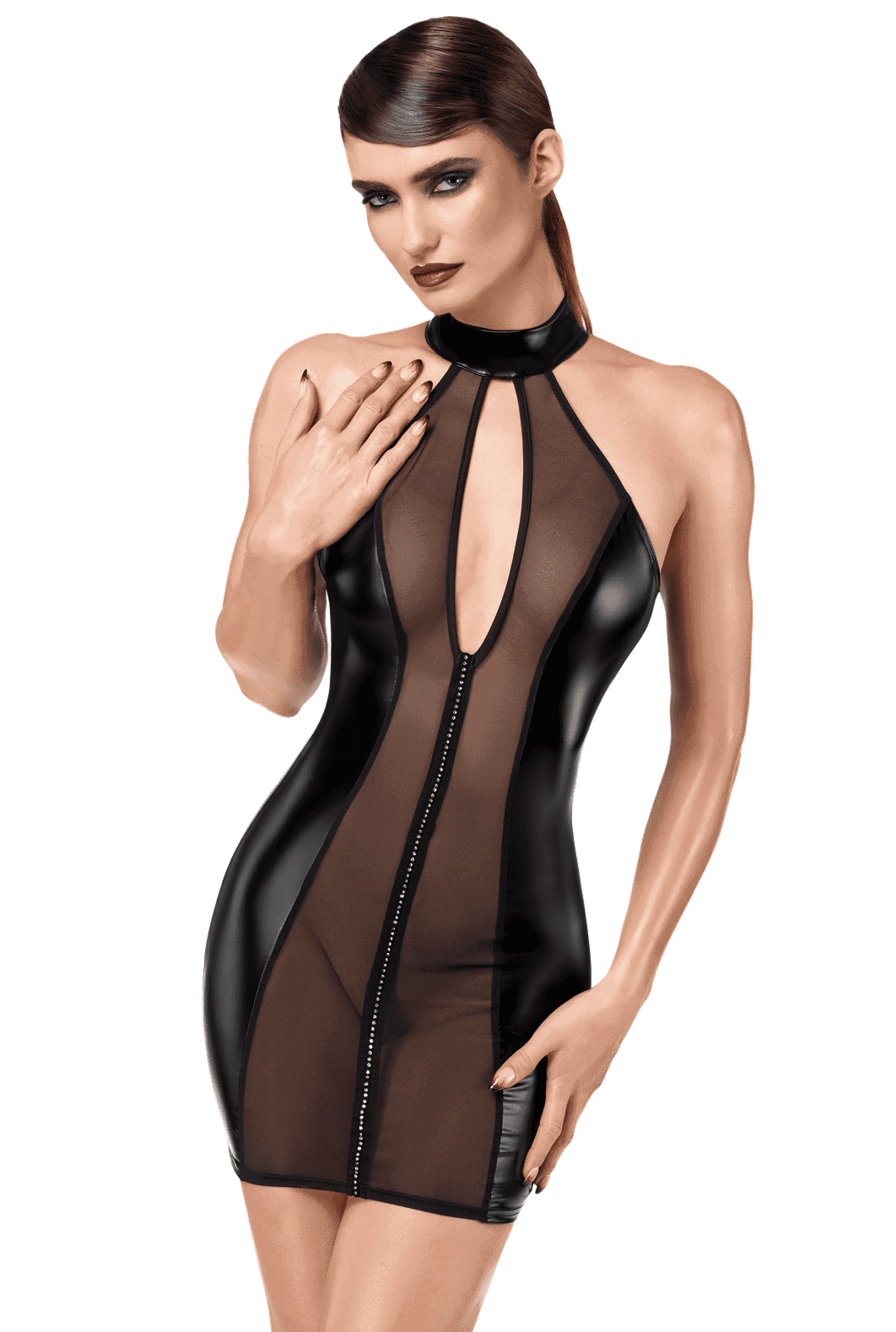 Luxuria Mini robe cristal transparente