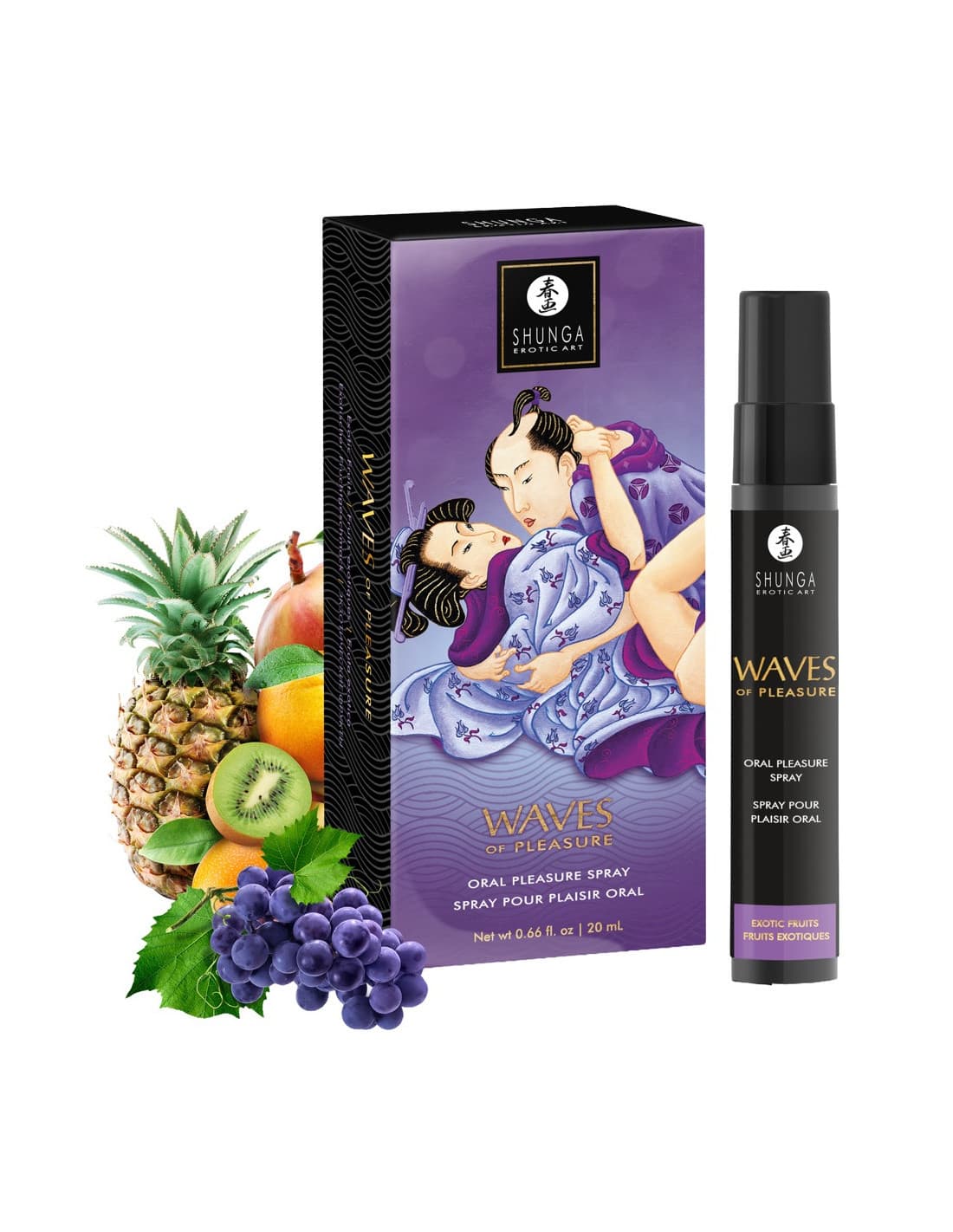 Waves of pleasure – Spray pour plaisir oral – Fruits exotiques