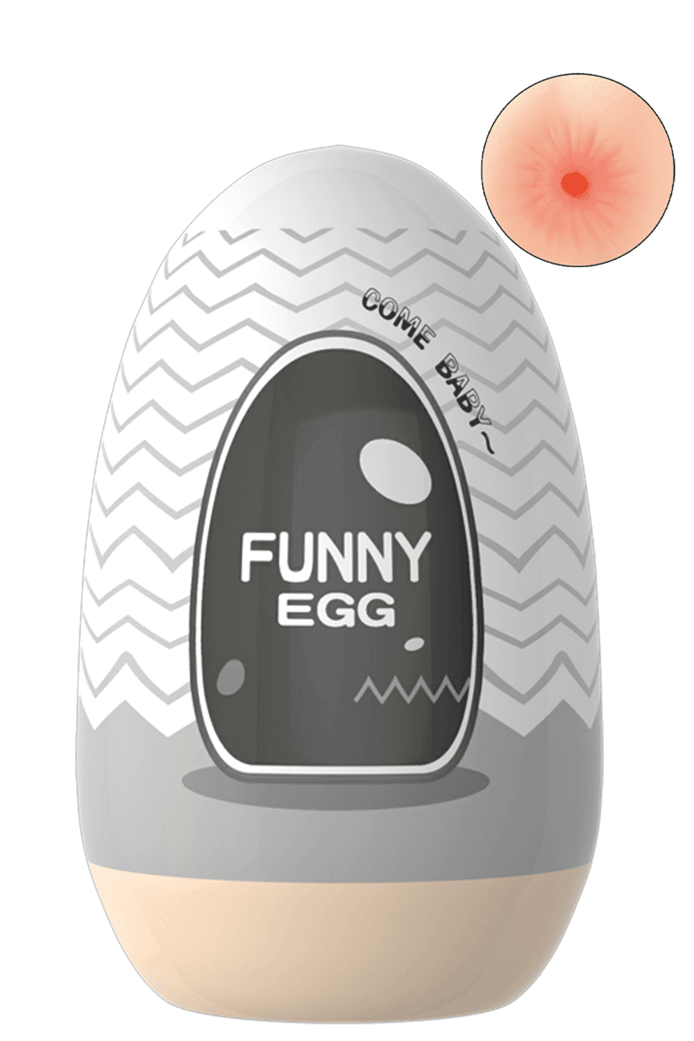 Gaine Masturbatrice Réutilisable FUNNY EGG – Design Réaliste Anus