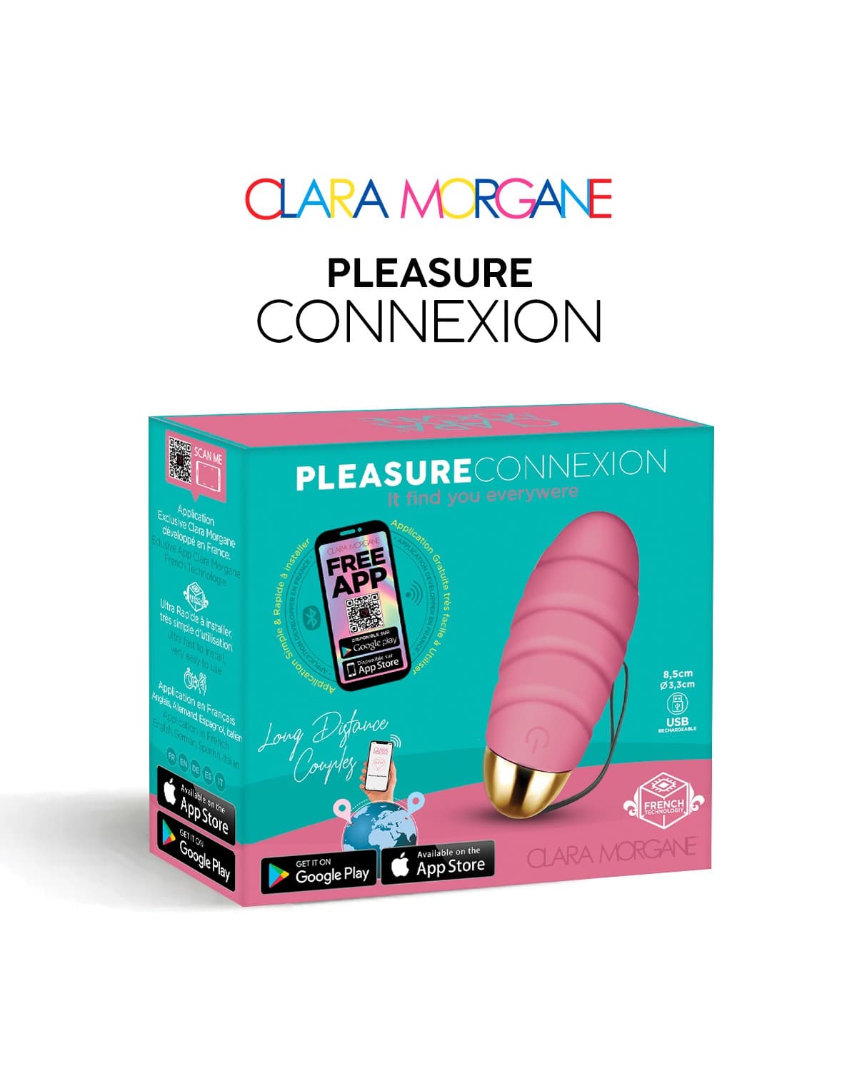 Pleasure connexion Rose – Oeuf vibrant