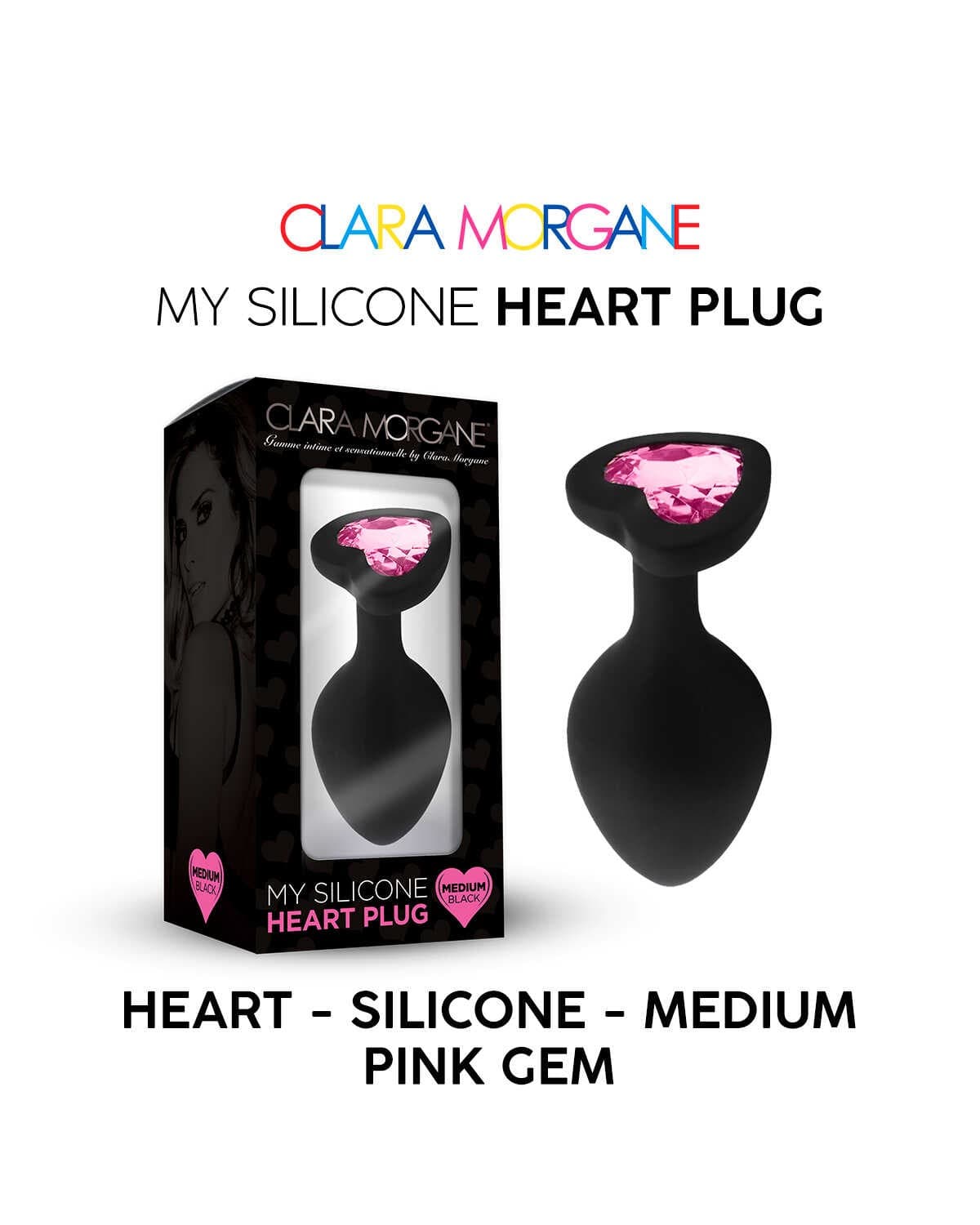 My Silicone Heart Plug – Gem rose