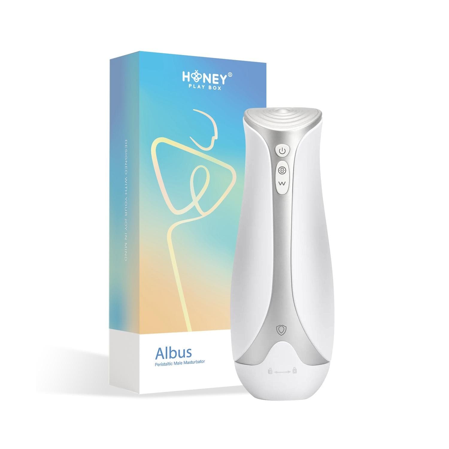 Albus masturbateur gonflable et aspirant – Blanc