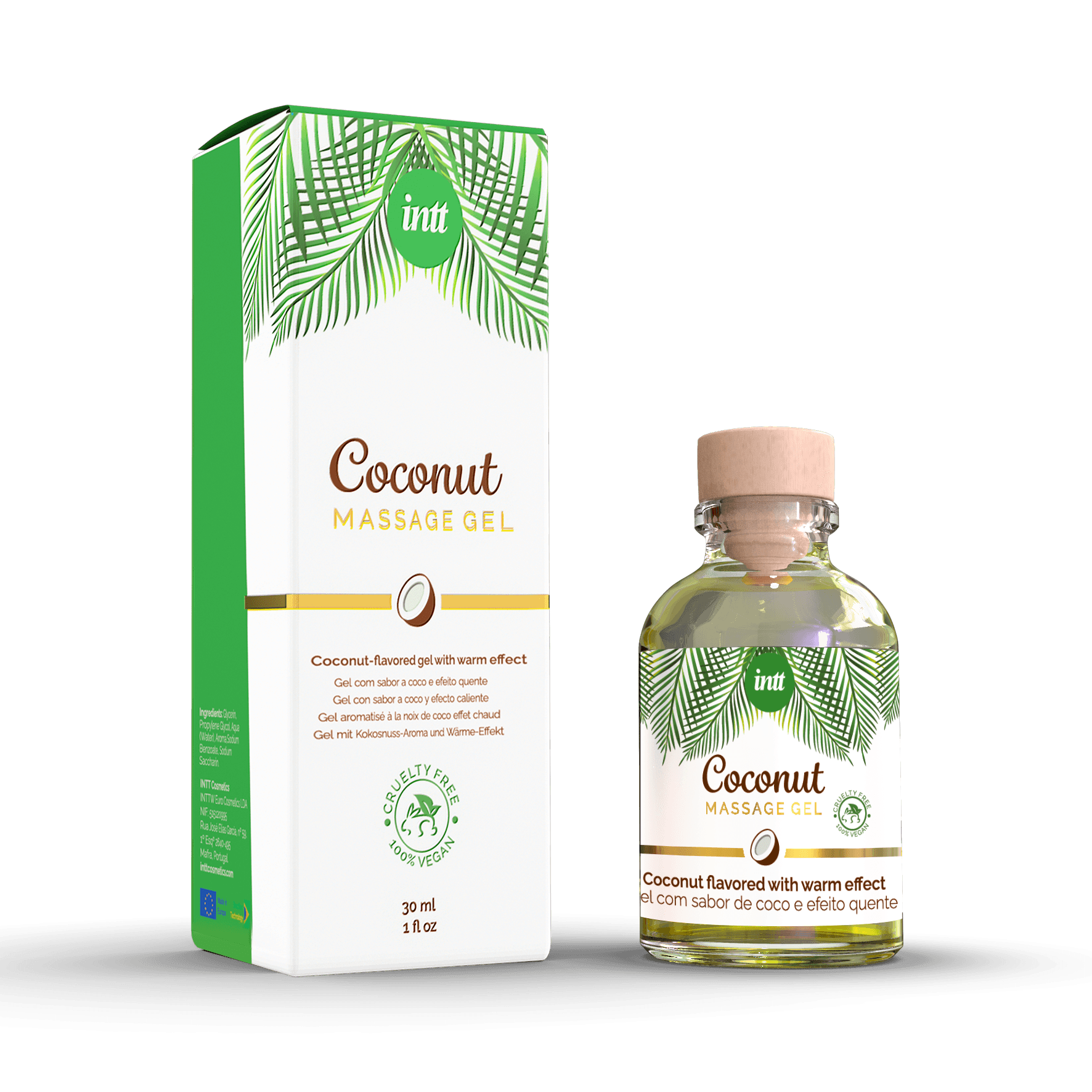 Vegan Massage gel noix de coco – Gel embrassable